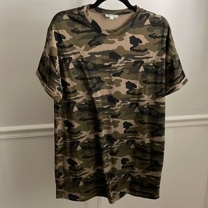 Revolve Superdown Camo T-shirt Dress